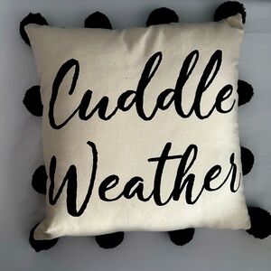 Cuddle weather, accent pillow